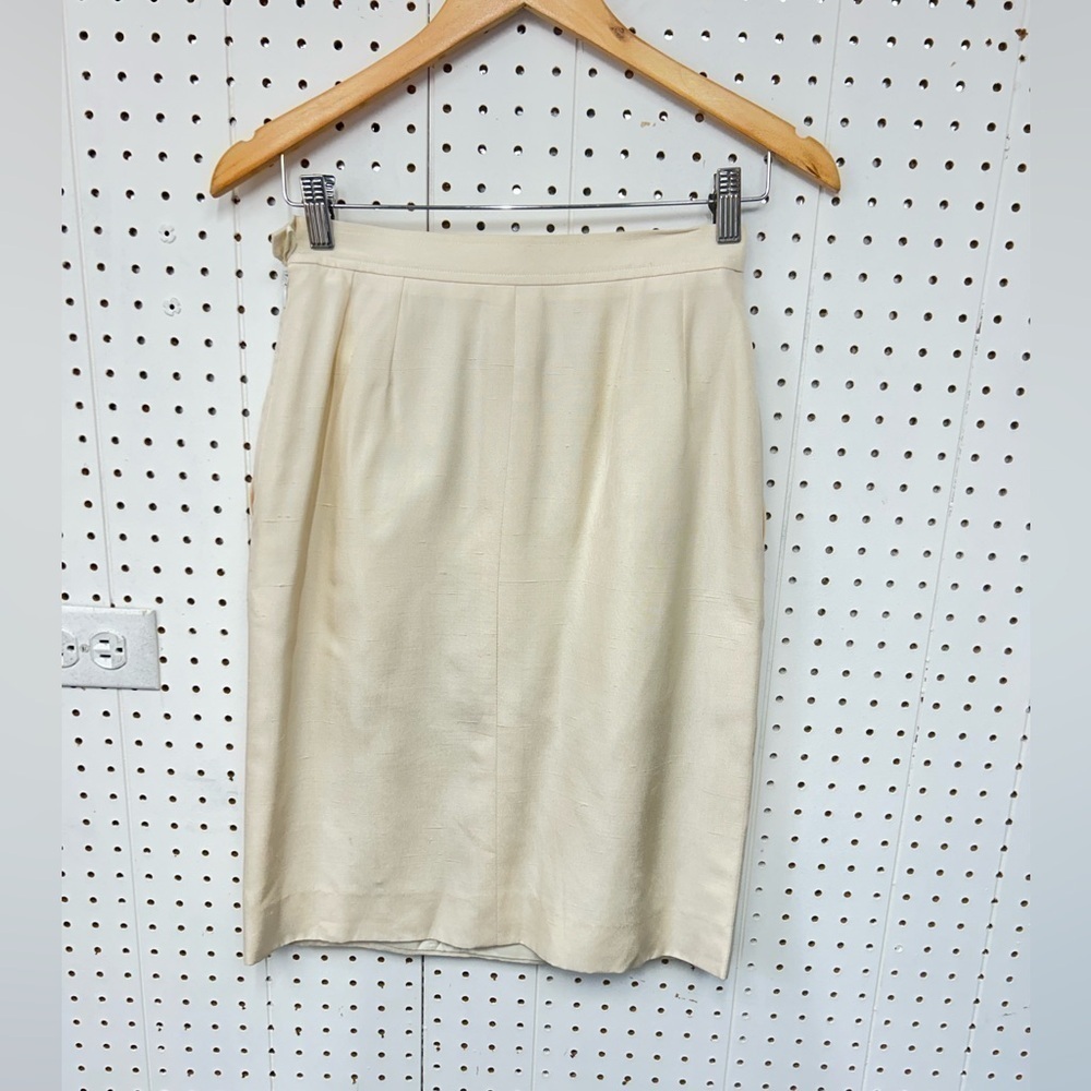 Yves Saint Laurent Ivory Skirt - Picture 2 of 5